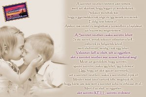 Szeretni kell, szeretni érdemes